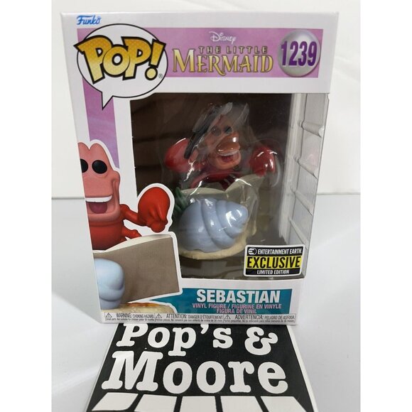 Funko Pop! The Little Mermaid: Sebastian 1239 Exclusive Vinyl Figure Brand New - Picture 2 of 8